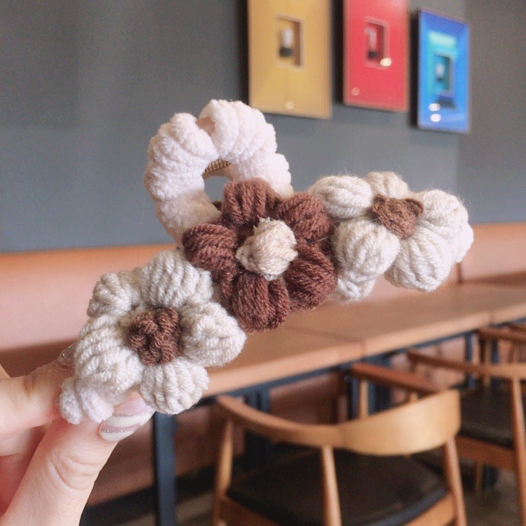 Daisy Crochet Hair claw