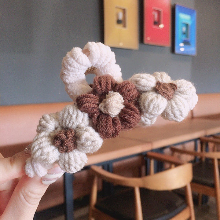Daisy Crochet Hair claw