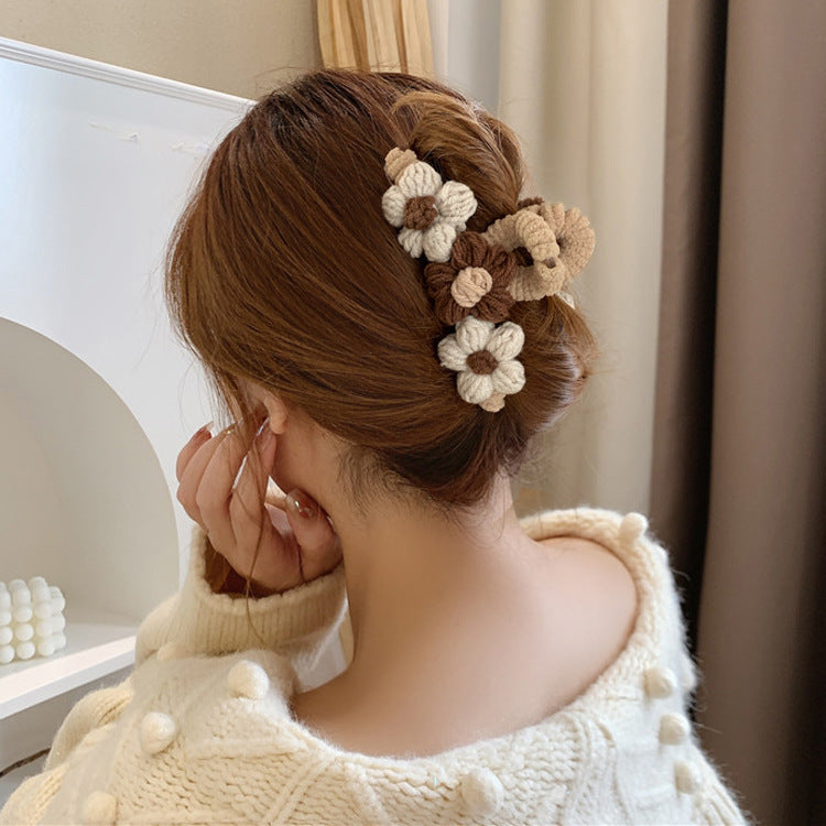 Daisy Crochet Hair claw