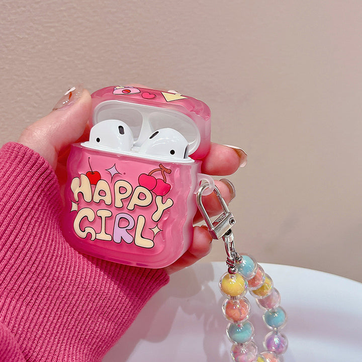 Happy Girl Cherry Airpods Case