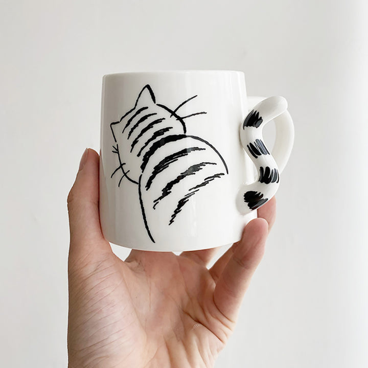 Cat Print Ceramic Mug