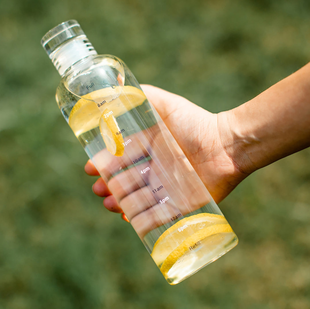 Time Scale Glass Bottle