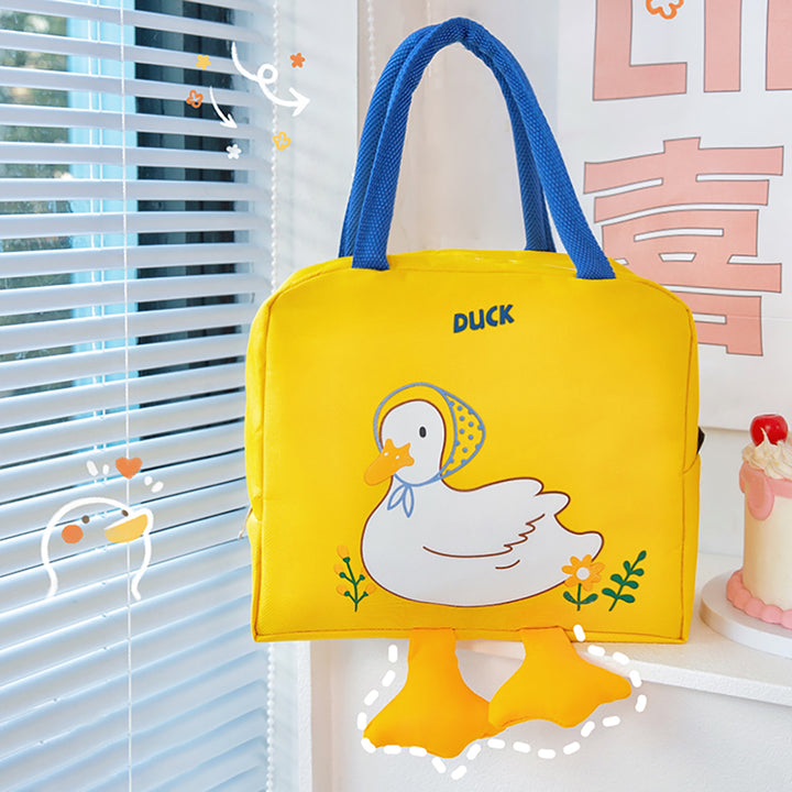 Yellow Mrs Duck Mini Lunch Bag
