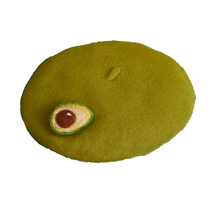 Avocado Green Handmade Beret