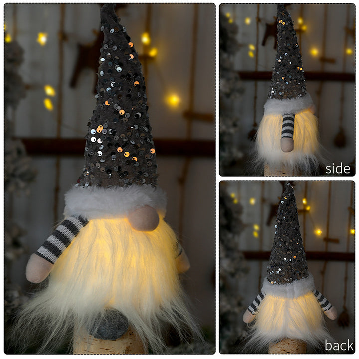 Sequin Christmas Doll Ornament