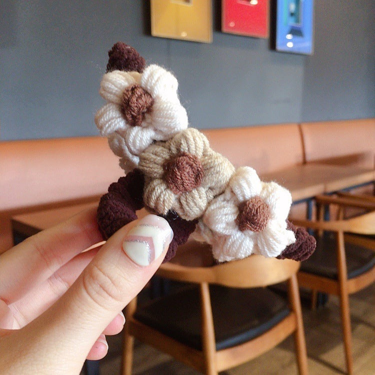 Daisy Crochet Hair claw