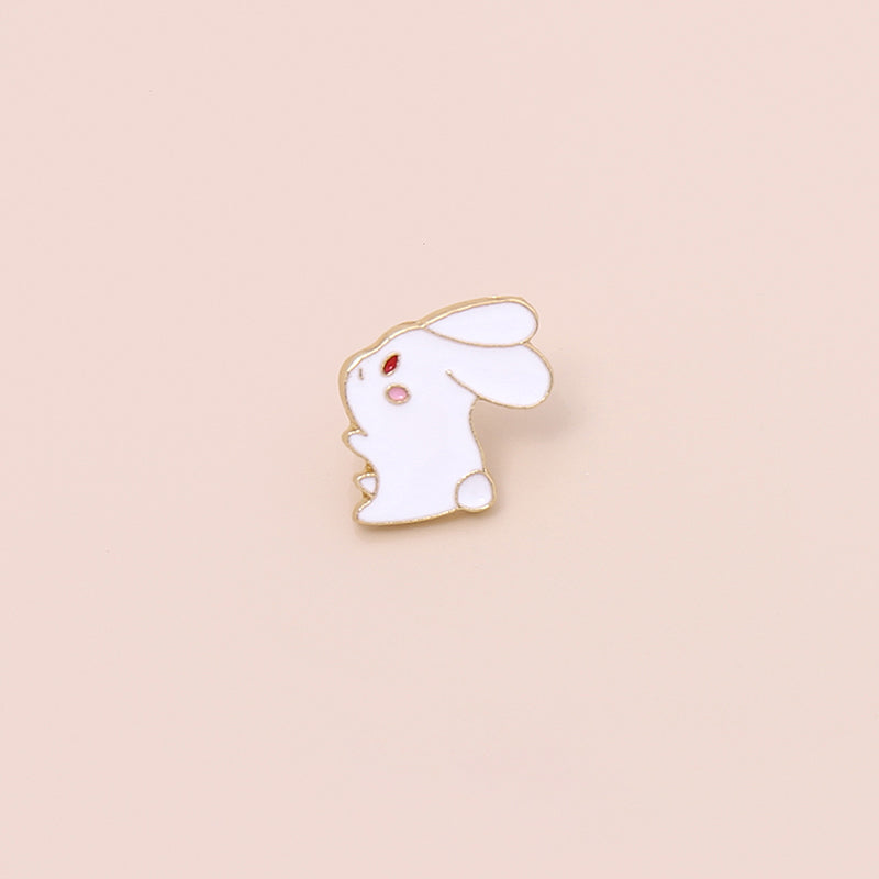 Bunny and Carrots Mini Alloy Pins