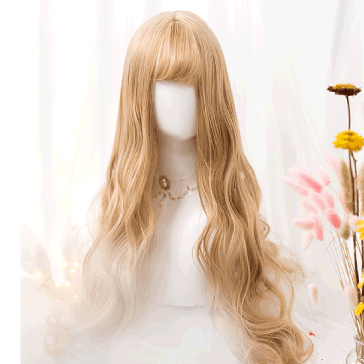 Lolita Big Wave Curly Light Brown Wig