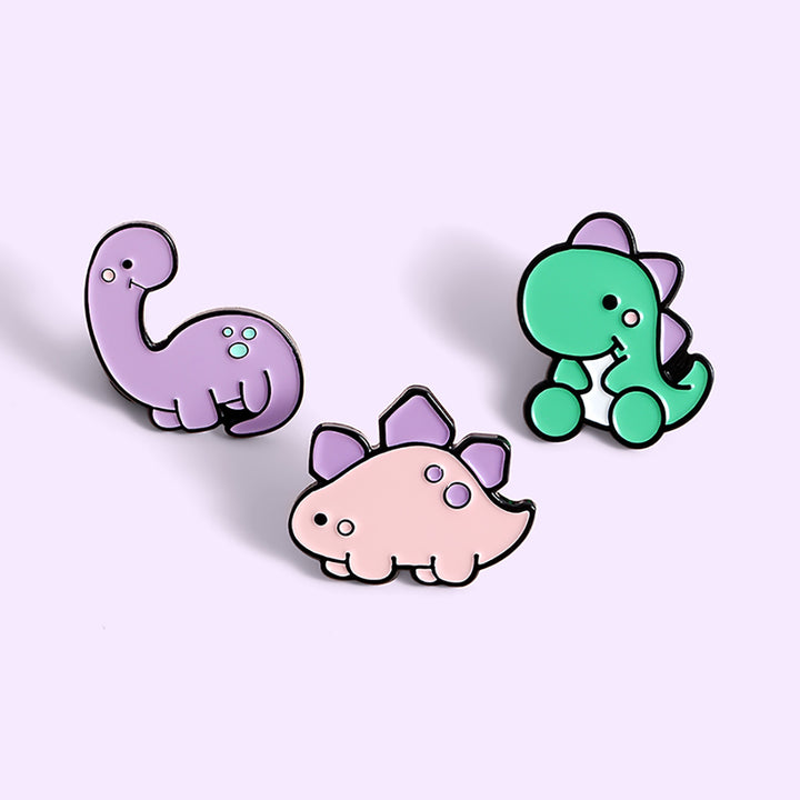 Funny Cartoon Dinosaur Pins