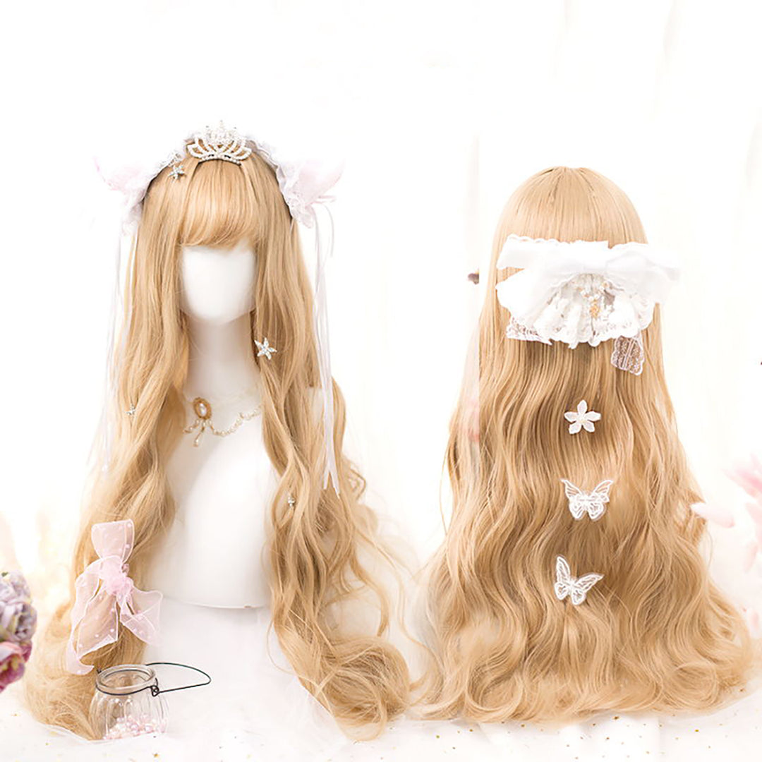 Lolita Big Wave Curly Light Brown Wig