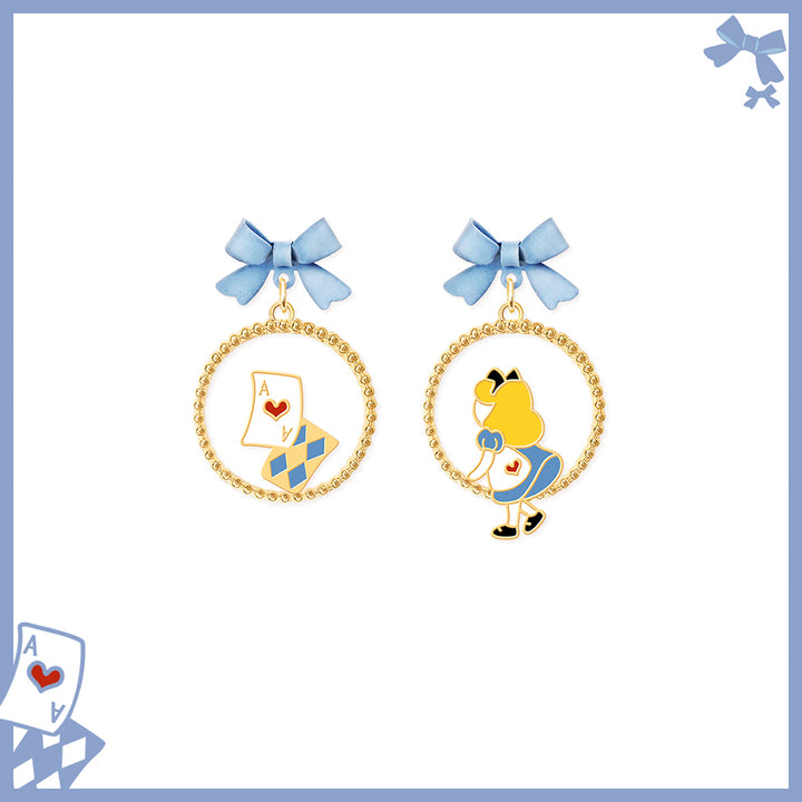 Little Princess Dangle Hoop Earrings