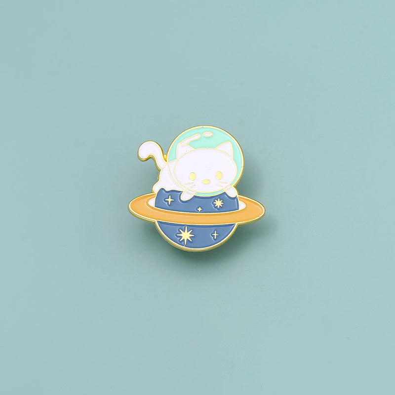 Outer Space Cat Mini Pins