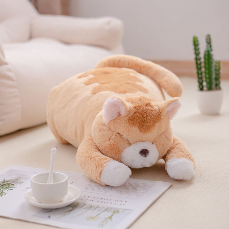 Cute Big Sleeping Cat Plush Toy