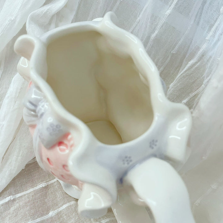Handmade Bowknote Ceramic Mug