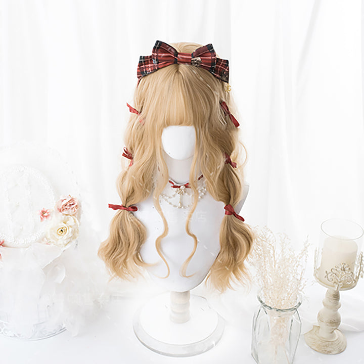 Harajuku Golden Curly Long Wig