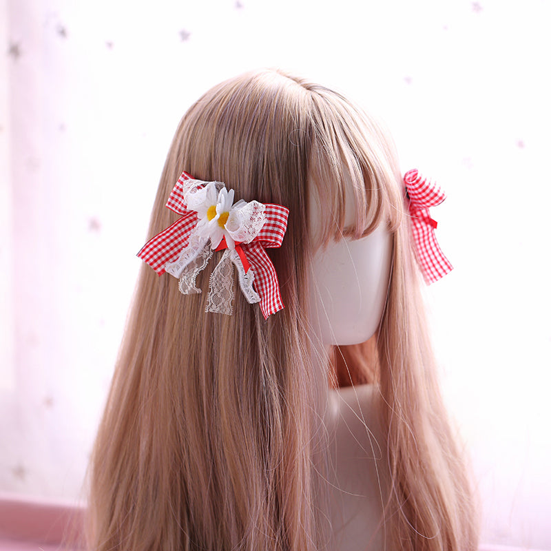 Kawaii Lolita Ribbon Lace Hair Clip