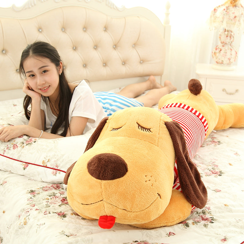 Lazy Bernard Dog Jumbo Plush Pillow