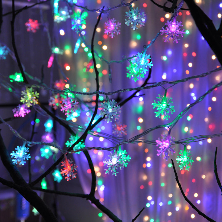 Enchanting Snowflakes Fairy Lights