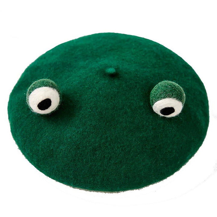Funny Frog Handmade Wool Hat