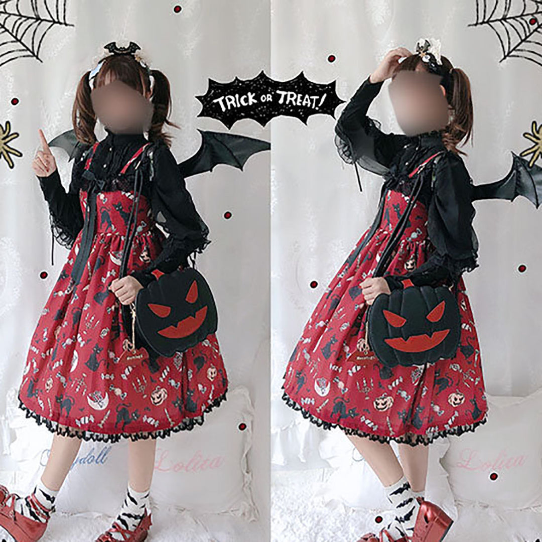 Halloween Vibes Large Capacity Pumpkin Shoulder Bag