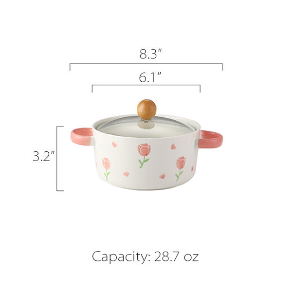 Tulip Bowl with Handle