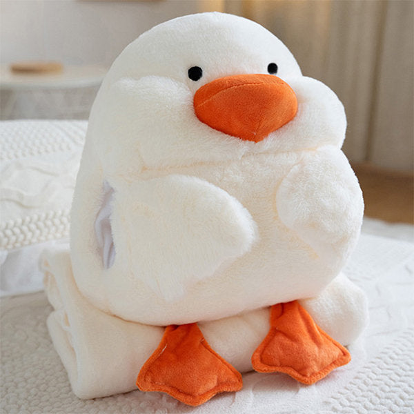 Cute Duck Hand Warmer Blanket Pillow