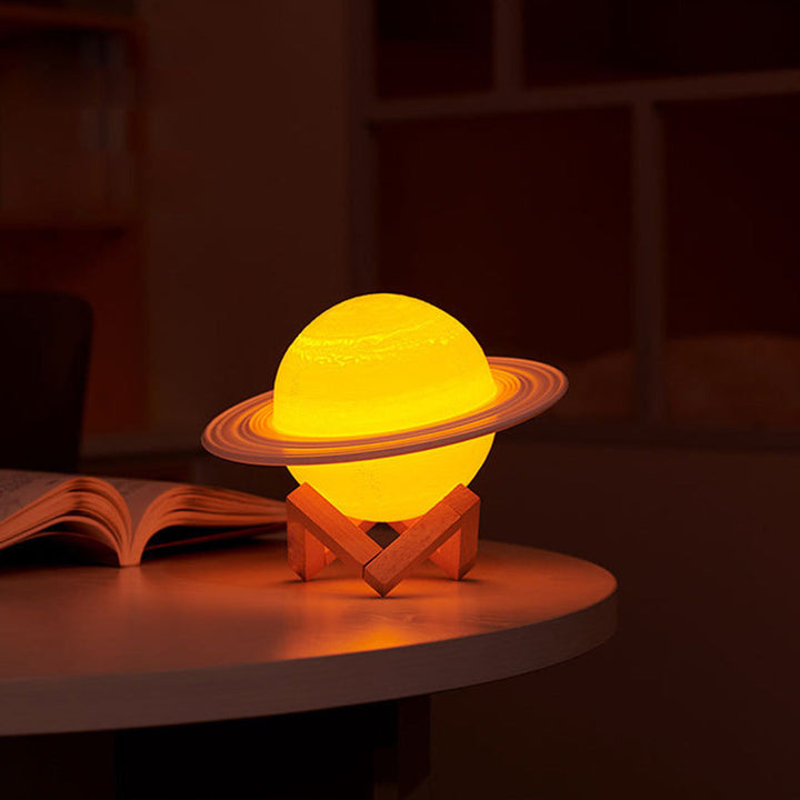 Color Changing Saturn Lamp