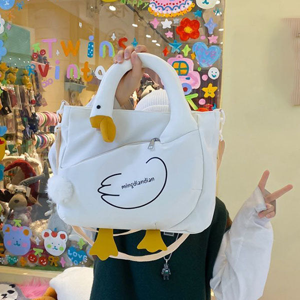 Cute Canvas Goose Bag